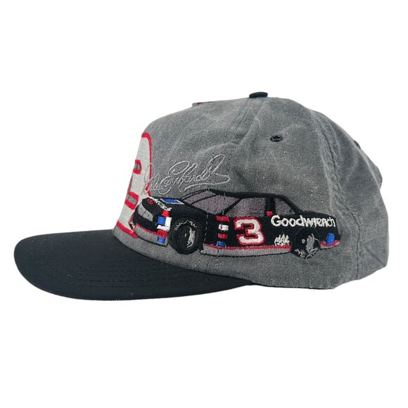 Vtg Dale Earnhardt #3 Snapback Cap Hat Goodwrench Racing 90s NASCAR USA Made NWT - Picture 5 of 14